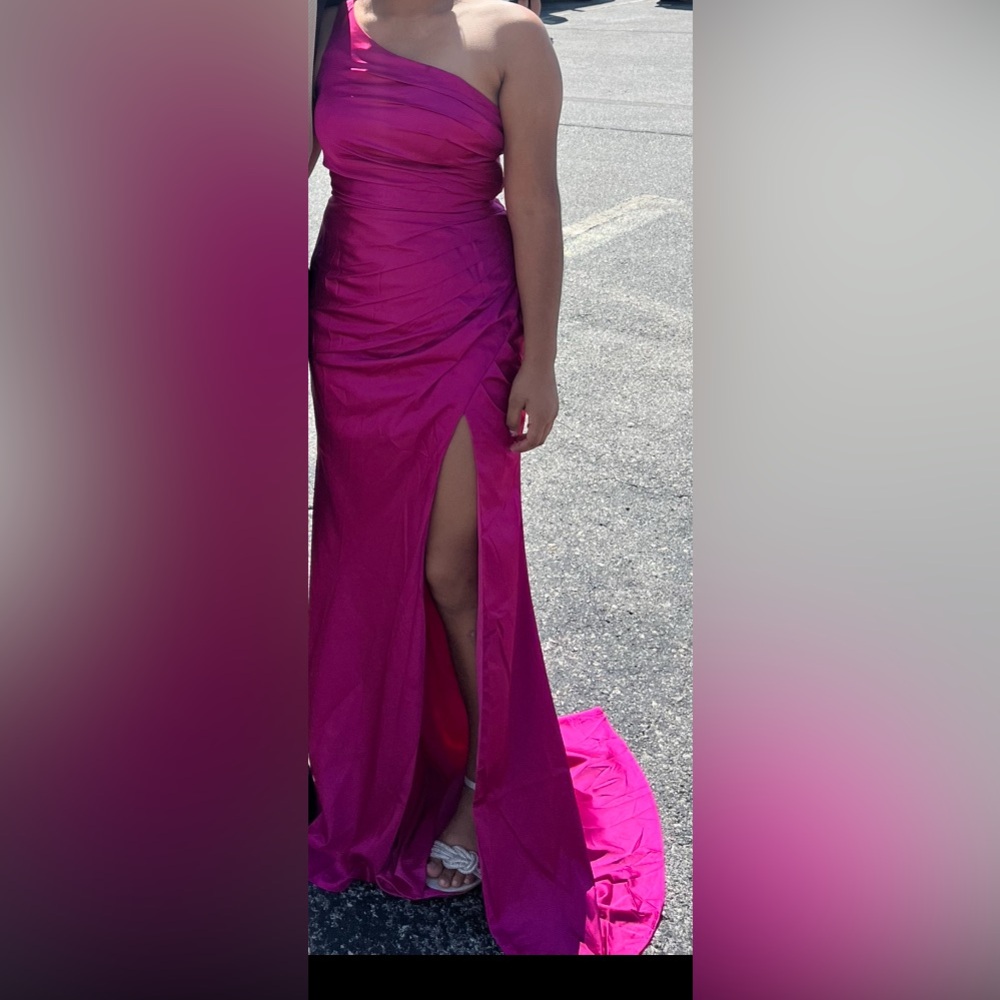Elegant Pink Evening Gown